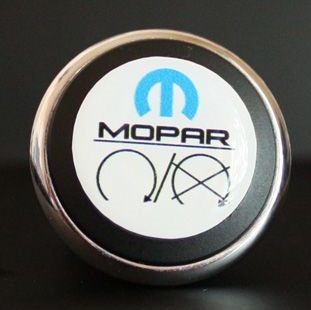 3D Start Button Decal Overlay White Blue Mopar Image